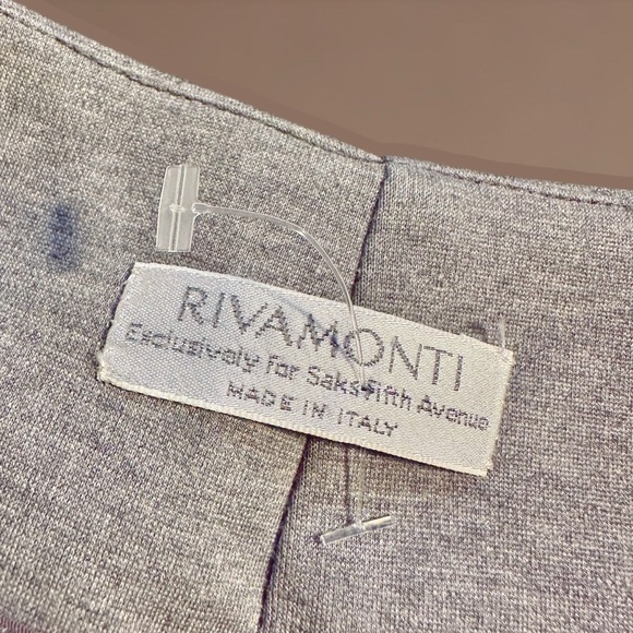 Rivamonti for Saks Fifth Avenue Heather Gray Pintuck-Detailed Knit Pencil Skirt - Picture 2 of 12